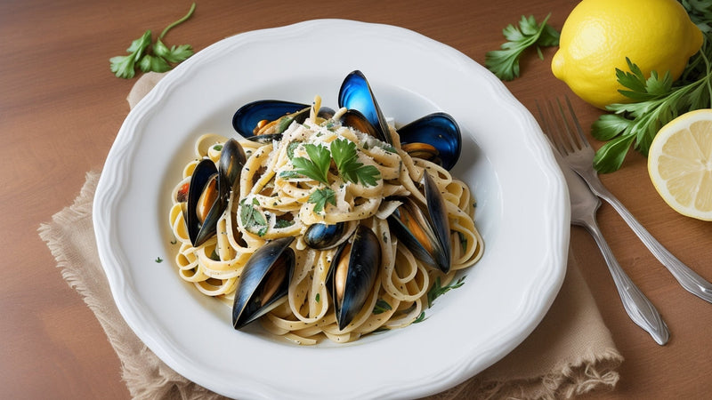 Mosselen met pasta is de smaakvolste combinatie